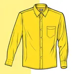 bright yellow dress shirt image